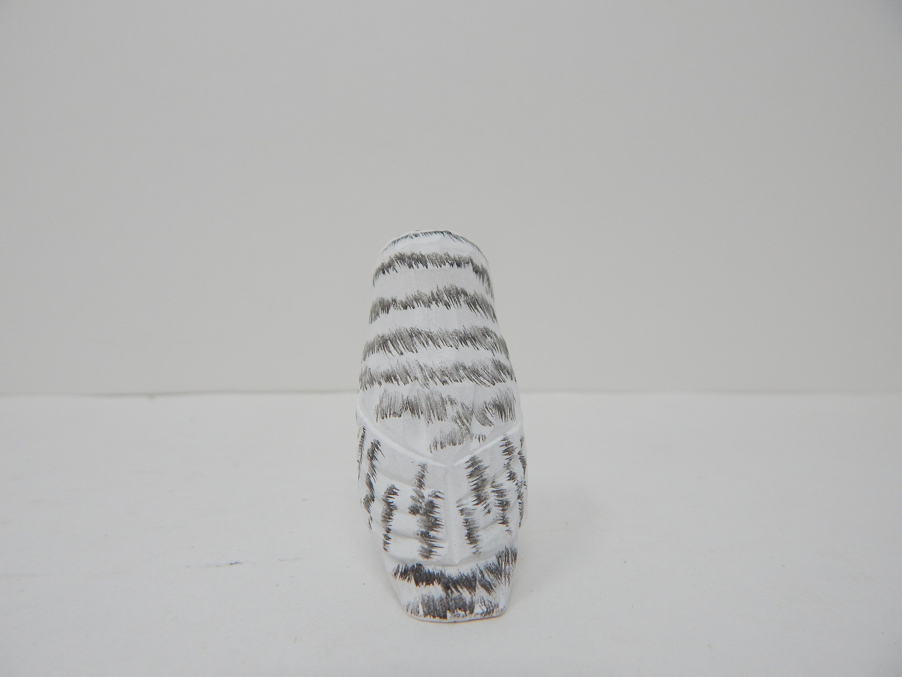 Snow Owl White Birds Cake Topper Bride & Groom Wedding Engagement Anniversary Carved Wood Statue